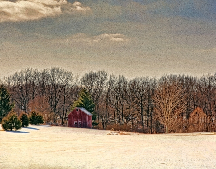 In Rural America on a Winter Afternoon