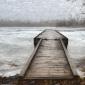 Dock at an Icy River