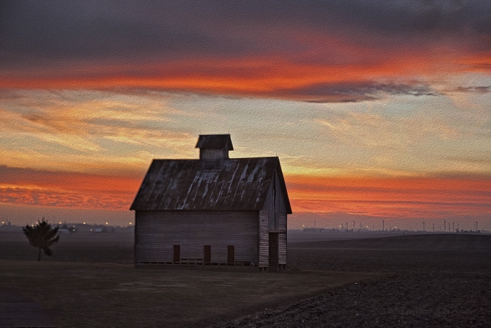 In the Glory of a Prairie Sunset
