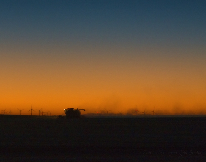 October Nightfall on the American Prairie