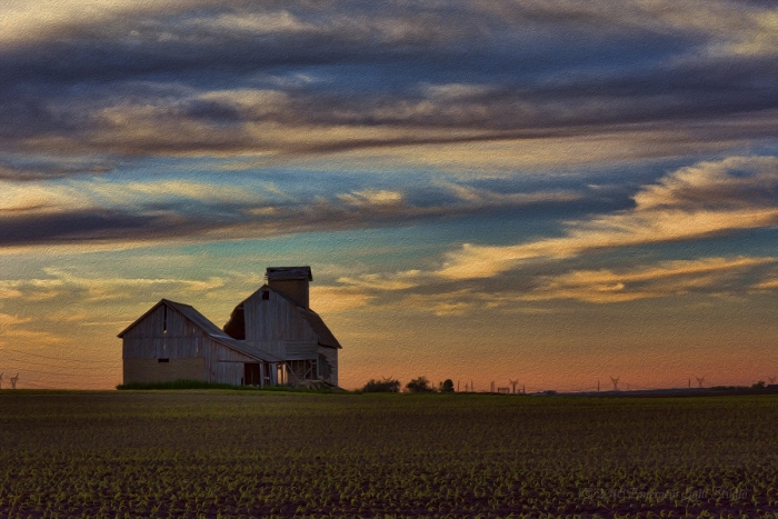 Spring Sunset on the Prairie