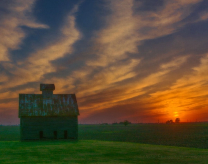 Spring Sunset in Rural America