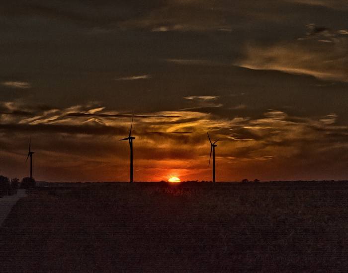 Sunset in Rural America
