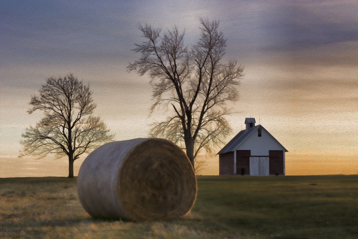 Near Sunset on a Prairie Farm