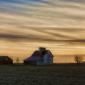Almost Sunset on a Prairie Farm