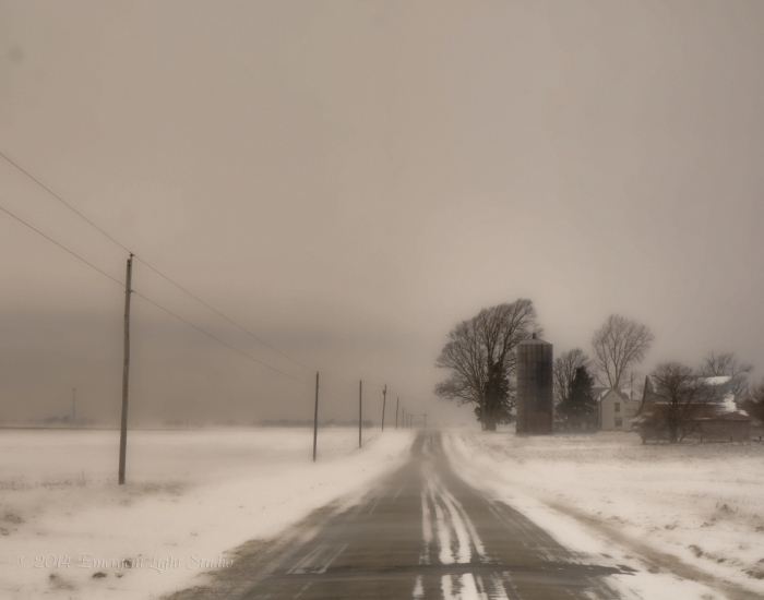 Country Road on a Winter Afternoon
