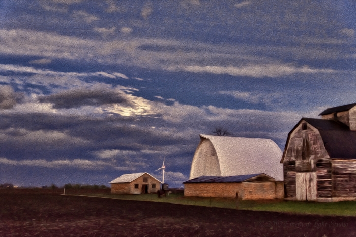 Early Evening on a Prairie Farm