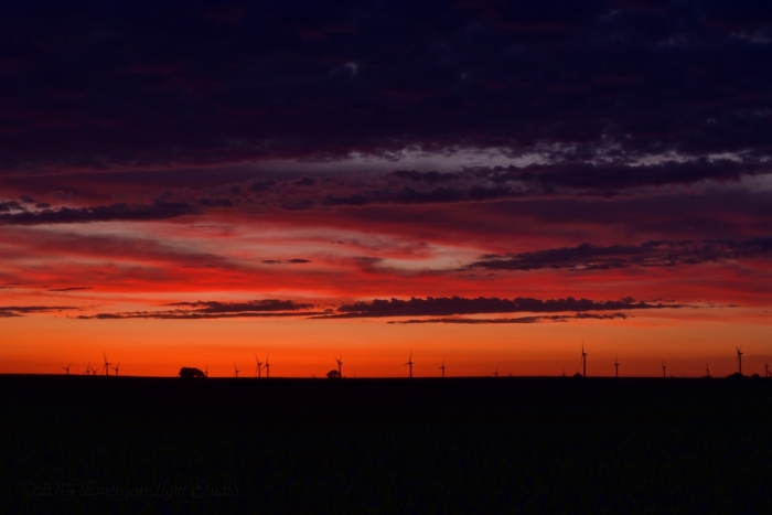 Fire Sky of the Prairie Dusk