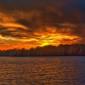 Fall Sunset at a Prairie Lake