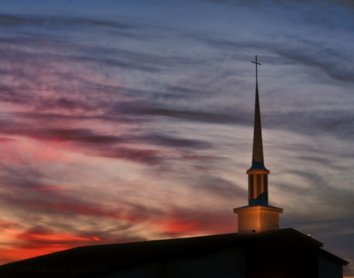 Sunset and the Steeple