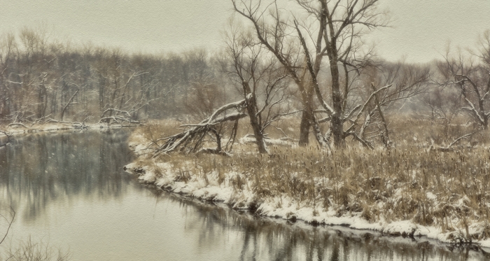 Winter at a Prairie River