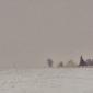 Yellow Barn in a Prairie Snowstorm