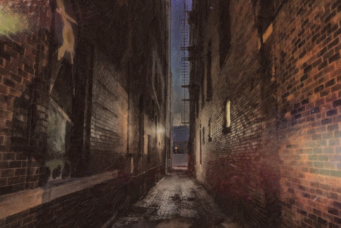 Urban Alley near Twilight